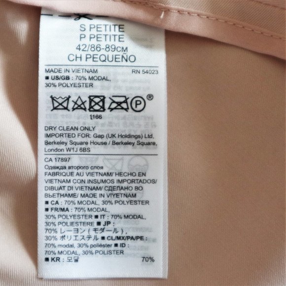 Banana Republic Soft Pink Lightweight Peplum Blazer with Bows NWT - Picture 9 of 10